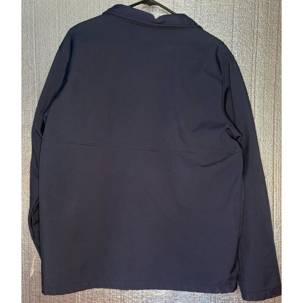 Columbia Navy Softshell Full Zip Jacket Women's Size LG Fleece Lined